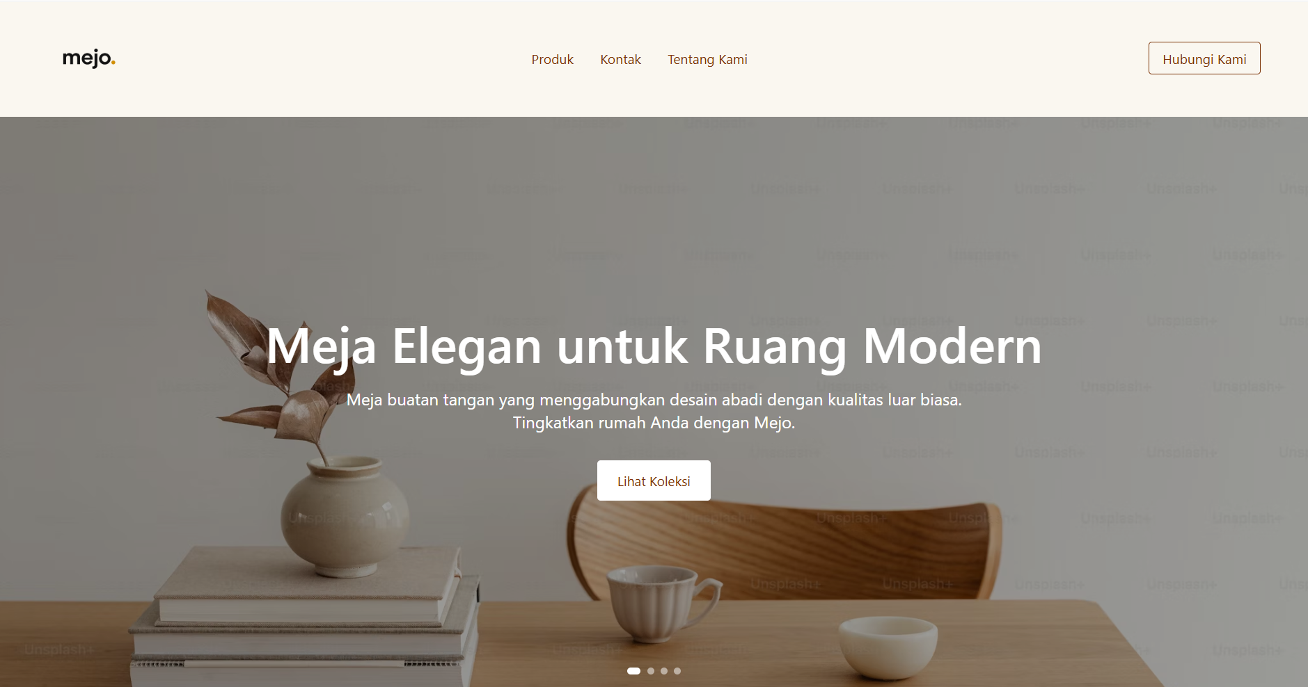 Mejo.id - Landing Page portfolio project by Iniwebsitemu